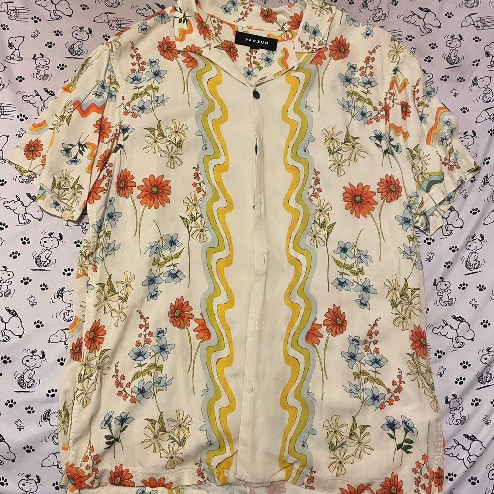 PacSun multi-colored button up